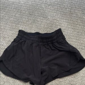 Lululemon 3” Black Women's track that Athletic Shorts, high rise